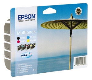 Epson Durabrite Inkjet Cartridge MultiPack All 4 Colours Ref T044140AO / T04454010