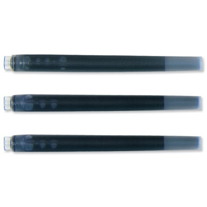 Parker Quink Cartridge Ink Refills Box of 5 Royal Blue Washable Ref S0881550 [Pack 12]