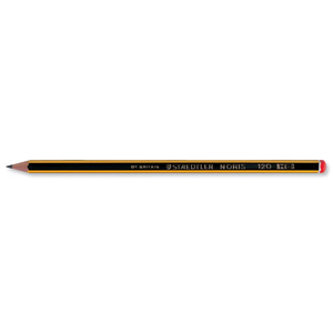 Staedtler 120 Noris Pencil Cedar Wood HB Red Cap Ref 120-2 [Pack 12]