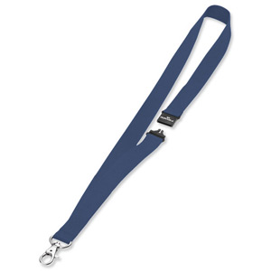 Durable Necklace Textile with Safety Closure for Name Badge Blue Ref 8137-07 [Pack 10]