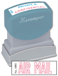 Xstamper Word Stamp Pre-inked Reinkable - Air Mail - W42xD13mm Ref X1001
