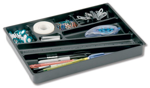 Durable Catch All Insert Drawer Plastic Black Ref 1712004060