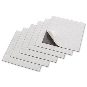 Nobo Magnetic Squares Vinyl Self-adhesive 150x150mm Black Ref 1901103 [Pack 6]
