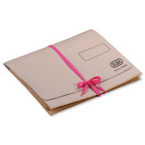 Elba Deed Legal Wallet with Security Ribbon Capacity 51mm Foolscap Buff Ref 22112 [Pack 25]