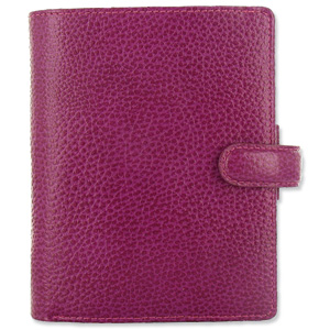 Filofax Finsbury Personal Organiser for Paper 81x120mm Pocket Raspberry Ref 025342