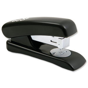 Rapesco Eco Stapler Recycled ABS Casing Half Strip No.s 24/6 26/6 Black Ref 1084