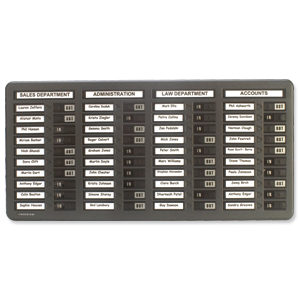 Indesign In/Out Board 40 Name W360xH732mm Ref WPIT40I