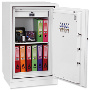 Phoenix Fire Fighter II Safe Electronic Lock 208kg 145 Litre White Ref FS0443E