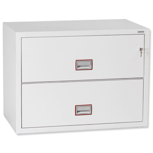 Phoenix World Class Fire File Lateral 2 Drawers W985xD600xH730mm Ref FS2412K