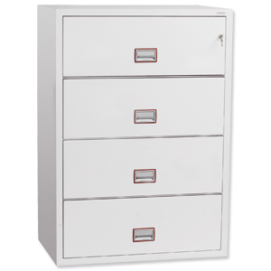 Phoenix World Class Fire File Lateral 4 Drawers W985xD600xH1390mm Ref FS2414K