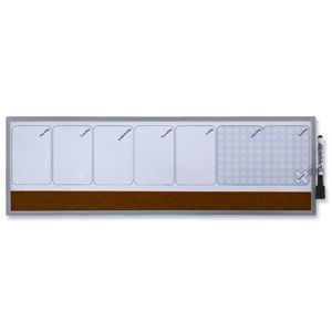 Quartet Magnetic Weekly Organiser W585xH190mm Ref 1903780