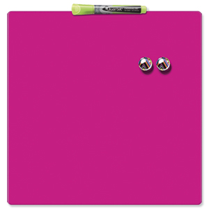 Quartet Magnetic Drywipe Board Square Tile Shocking Pink Ref 1903803