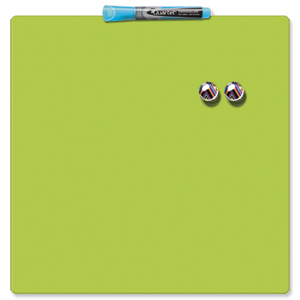 Quartet Magnetic Drywipe Board Square Tile Lime Green Ref 1903773
