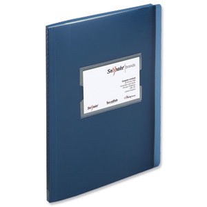 Fusion Display Book 20 Pockets A4/40 Pockets A5 Blue Ref 15641 [Pack 5]