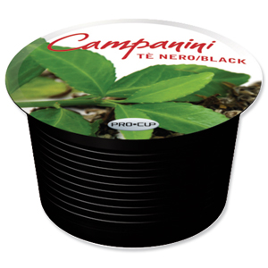 Campanini Te Nero Tea Capsules 16 per Box Ref 1198 [6 Boxes]