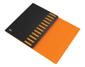 Elba On The Go Expanding Part File 12-Part A4 Black/Orange Ref 400022165
