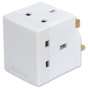 Mains Adaptor 3-Way Socket