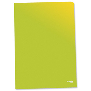 Esselte Copy-safe Folder Plastic Cut Flush A4 Green Ref 54838 [Pack 100]