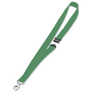 Durable Necklace Textile with Safety Closure for Name Badge Green Ref 8137-05 [Pack 10]