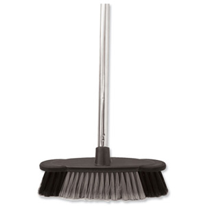 Bentley Soft Bristle Broom Indoor Chrome Handle length: 1.2m Ref HL2801/G/F4