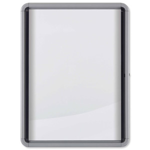 Nobo Noticeboard for Interior Glazed Case Lockable Magnetic Steel 9xA4 W792xD77xH1040mm Ref 1902560