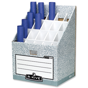 R-Kive System Roll Stor Stand for Rolled Documents Grey-White Ref 01832