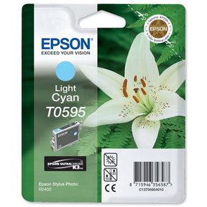 Epson Inkjet Cartridge Light Cyan for Epson Stylus R2400 Ref T059540