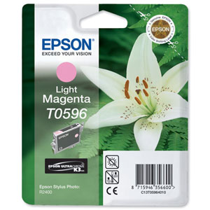 Epson Inkjet Cartridge Light Magenta for Epson Stylus R2400 Ref T059640