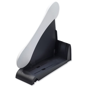 Avery Infinity Book Rack Wave-design Sturdy Modular 4 Base Sections 5 Dividers White and Grey Ref INF6WG