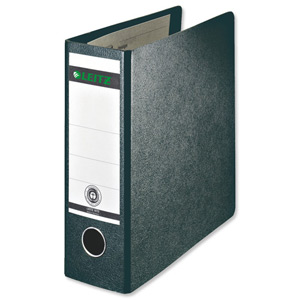 Leitz Board Lever Arch File Upright 77mm Spine A5 Black Ref 1075-00-95 [Pack 5]