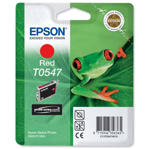 Epson Inkjet Cartridge Page Life 400pp Red Ref T054740