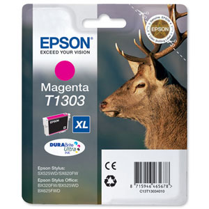 Epson Inkjet Cartridge XL Capacity 10.1ml Magenta Ref C13T13034010