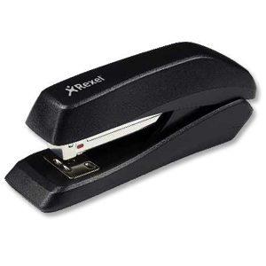 Rexel Gemini Stapler Half Strip Throat 45mm Metallic Black