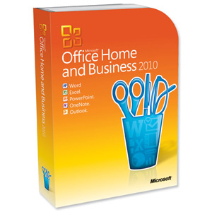 Microsoft Office 2010 Software Home and Business Word Excel Powerpoint OneNote Outlook Ref T5D-00159