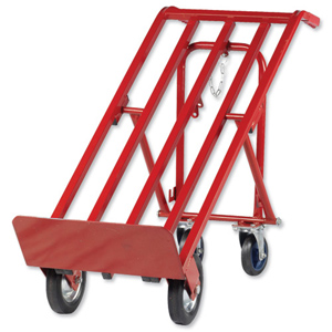 Sack Truck 3 Position Steel Frame Double Rear Castors Capacity 300kg