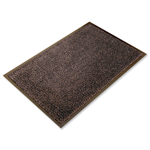 Indoor Entrance Mat with Nylon Monofilaments 1200x1800mm Brown