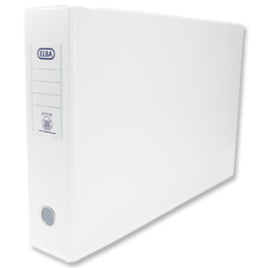 Elba Presentation Binder Lever Arch File A3 White Ref 100082445 [Pack 2]