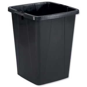 Durabin Slim Bin 90 Litres Black Ref 1800474221