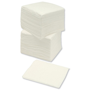 Napkins Economy Single Ply 300x300mm White [Pack 500] Ident: 630G