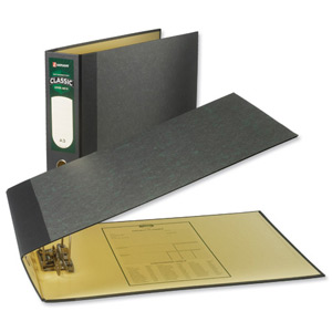 Rexel Classic Lever Arch File Unslotted 75mm Oblong A3 Cloudy Grey Ref 26435EAST [Pack 2]
