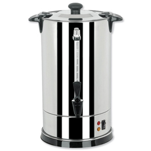 Catering Urn Locking Lid Water Gauge Boil Dry Overheat Protection 1650W 15 Litre