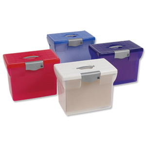 Pierre Henry Freestyle File Box Plastic for Suspension Files A4 W370xD240xH300mm Dark Purple Ref 040081