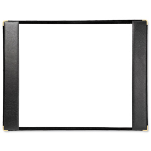 Executive Desk Blotter on Suede Base Full Demy W450xD605mm Black