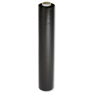 Stretchwrap 17 Micron W500xL250mm Black [Pack 6]