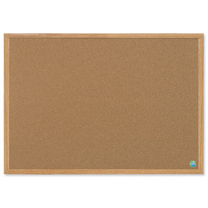 Bi-Office Earth-it Notice Board Cork with MDF Frame W1200xH900mm Ref REC1401233