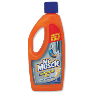 Mr Muscle Sink and Plug Cleaner Gel 500ml Ref 94851