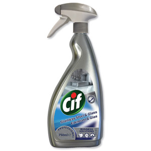 Cif Professional Stainless Steel and Glass Cleaner 750ml Ref 7517938