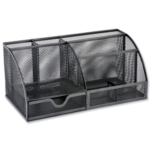Large Desk Organiser Mesh Scratch Resistant with Non Marking Rubber Pads Black