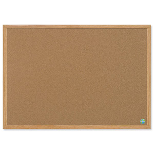 Bi-Office Earth-it Notice Board Cork with MDF Frame W900xH600mm Ref REC0701233
