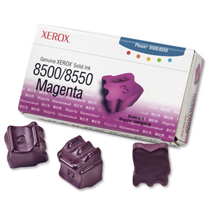 Xerox Ink Sticks Solid Page Life 3000pp Magenta [for 8500 8550] Ref 108R00670 [Pack 3]
